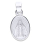 DIJE DE PLATA .925 EN FORMA DE LA VIRGEN MILAGROSA MOD. MILAGROSA OVAL 7.