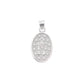 Medalla de Plata .925 - Oval Grande Virgen Milagrosa con Inscripción en Español