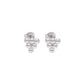 Aretes Tope Flor de Esferas — Plata .925