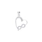 Dije de  Plata Ley.925 Forma Corazón Infinito con Circonia - Joyería Elegante