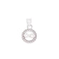 Dije Infinito en Marco Circular con Zircones en Plata .925 — Taxco, Guerrero