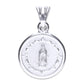 Dije Plata .925  Doble vista Sochapada Virgen de Guadalupe  y Sagrado corazón de Jesús mod. SYG-04 - Joyería Religiosa