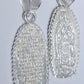 Dije Plata .925  Doble vista en forma  de la virgen de  Virgen de Guadalupe Mod.  DR089- Joyería Religiosa