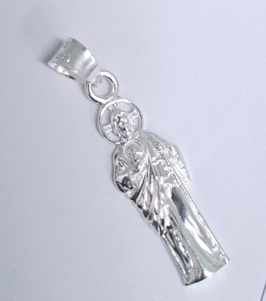 Dije Plata .925 San Judas Tadeo  Mod DR120 - Joyería de Plata Religiosa