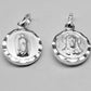 Dije Plata .925 Sochapada doble vista  Virgen de Guadalupe y Sagrado corazón de Jesús Mod. SYB-16 - Joyería Religiosa