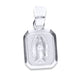 Dije Plata .925 Virgen de Guadalupe Mod. Cuadrado Liso 7VG Joyería Religiosa