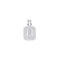 Dije de Plata .925 en  diseño  de la Virgen de Guadalupe con Topacio  Mod. DRP031LP - Joyería Religiosa