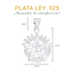 Dije  Plata Ley  .925 Tetragrámaton Mod.DV088 - Joyería de Plata