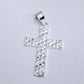 Dije  de Cruz Diamantado  de Plata Ley .925 DR126 -  Joyería Religiosa