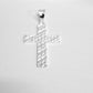 Dije  de Cruz Diamantado  de Plata Ley .925 DR126 -  Joyería Religiosa