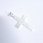 Dije  de Cruz  Diamantado en Plata .925  mod DR112-  Joyería Religiosa