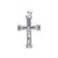 Dije de Cruz con cristo en Plata  Ley .925  Mod. DR003