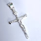 Dije de Cruz con cristo  en  Plata Ley  .925 , Mod. DR049 - Joyería de Plata