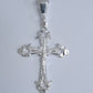 Dije de Cruz en  Plata Ley .925, CON DISEÑO   MOD. FBD-38