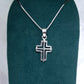 Dije  de Cruz en Plata Ley .925  Mod. DR047 - Joyería de Plata
