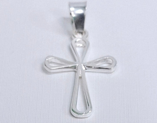 Dije de Cruz en  Plata ley  .925 Mod. DR079