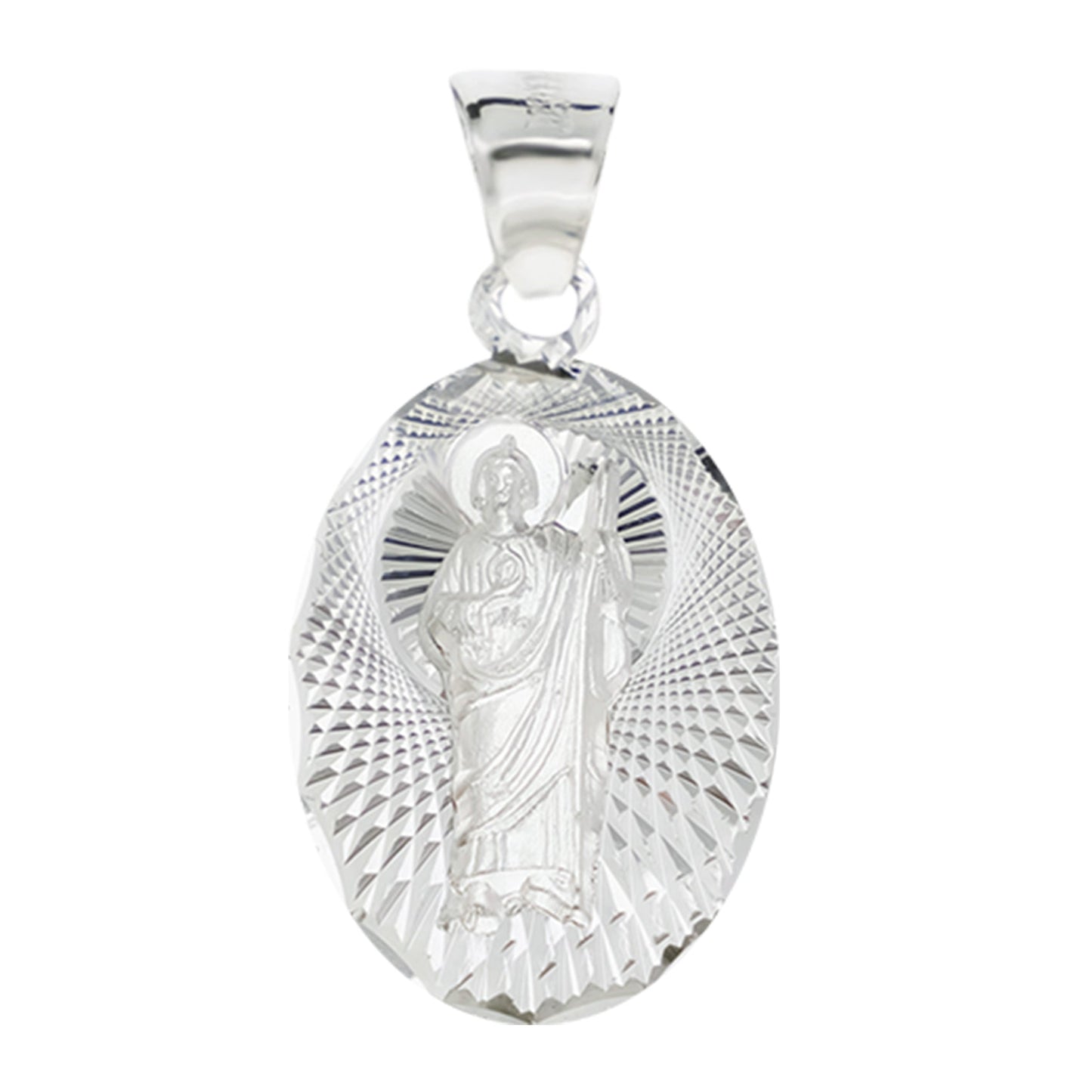 Dije de  Plata .925  En Forma de San Judas Tadeo Mod.  015SJ3D - Mayoreo y Menudeo