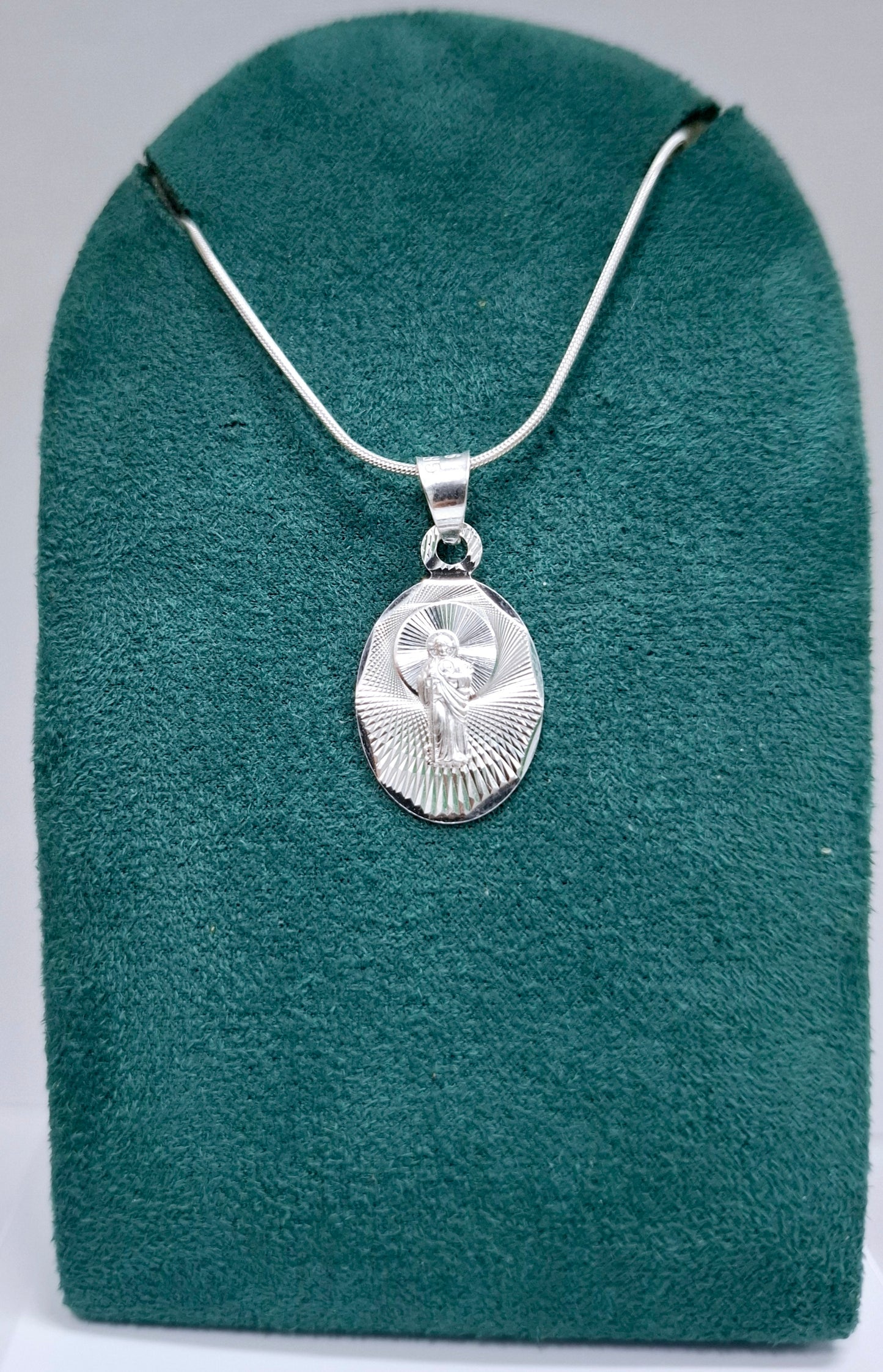 Dije de  Plata .925  En Forma de San Judas Tadeo Mod.  015SJ3D - Mayoreo y Menudeo