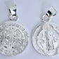 Dije  de Plata .925 En forma de  San Benito  Mod.DR132 - Joyería de Plata Religiosa.
