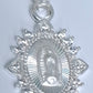 Dije de Plata .925 En forma de la Virgen de Guadalupe con topacio blanco MOD. DRP027LP - Joyería Religiosa