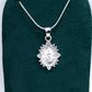 Dije de Plata .925 En forma de la Virgen de Guadalupe con topacio blanco MOD. DRP027LP - Joyería Religiosa