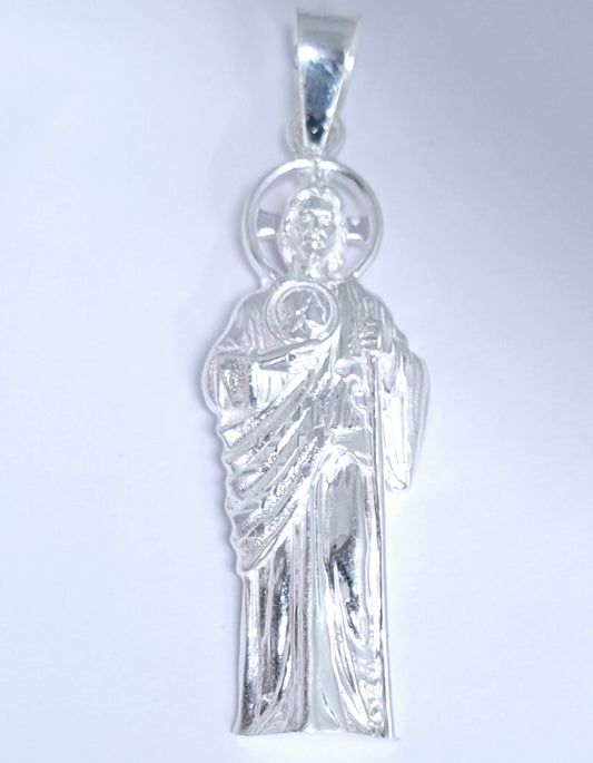 Dije de Plata .925 Forma San Judas Tadeo   Mod. DR153 - Joyería Religiosa