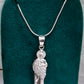 Dije de Plata .925 Forma San Judas Tadeo con topacio blanco DRP056 - Joyería Religiosa