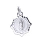 Dije de  Plata .925 doble vista  Sochapada Virgen de Guadalupe  y sagrado corazón Mod. SYC-02- Joyería Religiosa
