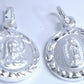 Dije  de Plata .925 doble vista  Sochapada Virgen de Guadalupe  y sagrado corazón de je sus Mod. SYC-19- Joyería Religiosa