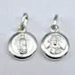 Dije  de  Plata .925 , doble vista Virgen de Guadalupe y Sagrado Corazón de Jesús  mod.  SYA-01 - Joyería Religiosa