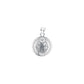 Dije de  Plata .925 en forma  de San Benito Mod. DR133 - Joyería de Plata religiosa.