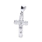 Dije de Plata Ley  .925 Medalla Cruz con Cristo- MOD. FBD-204