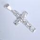 Dije de Cruz con cristo  en  Plata Ley .925,   MOD. FBD-198