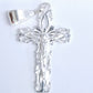 Dije de Plata Ley  .925 Medalla Cruz con Cristo- MOD. FBD-204