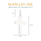 Dije de  Plata Ley .925   en forma de Cruz 1.6 Mod.DR071 - Joyería de Plata