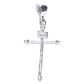 Dije de Plata Ley .925 en forma de Cruz Mod. FBD-211 - Joyería Religiosa