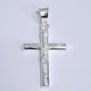 Dije  de cruz con Cristo en  Plata  Ley .925  Mod. DR048- Joyería de Fe
