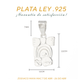 Dije de  Plata ley  .925  en Zodiaco Maya Mac ( 7 Abr-26 Abr) Mod.7 Abril-26 Abril.