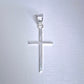 Dije de cruz en  Plata ley .925  mod. DR080 - Joyería de Plata