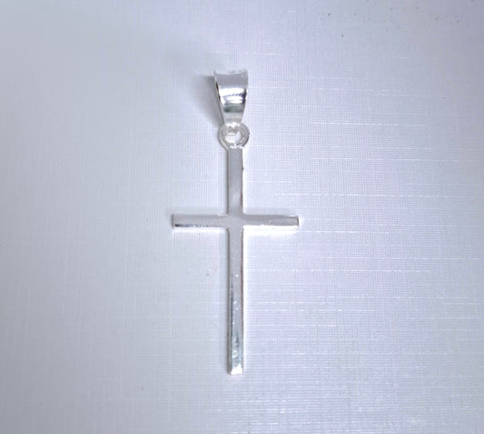 Dije de cruz en  Plata ley .925  mod. DR080 - Joyería de Plata