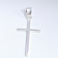 Dije de cruz en  Plata ley .925  mod. DR080 - Joyería de Plata