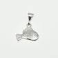 Dije de  Plata .925 Dama Forma Pez en diseño marino  - Premium