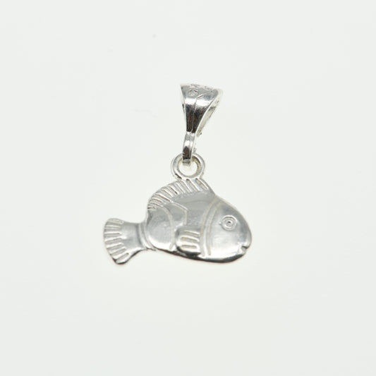 Dije de  Plata .925 Dama Forma Pez en diseño marino  - Premium