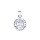Dije de plata Ley .925  en forma de Calendario Maya (JLCM002)