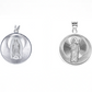 Dije  de  Plata .925  doble vista con diseño de la  Virgen de Guadalupe  y San Judas  Tadeo MOD. R10LPSJ3D- Mayoreo y Menudeo