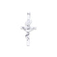 Dije de Plata Ley .925  en forma de Cruz con Cristo Mod. FBD-33  - Joyería Religiosa