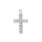 Dije de cruz con Cristo  en  Plata Ley .925   Mod. DR113- Joyería Religiosa