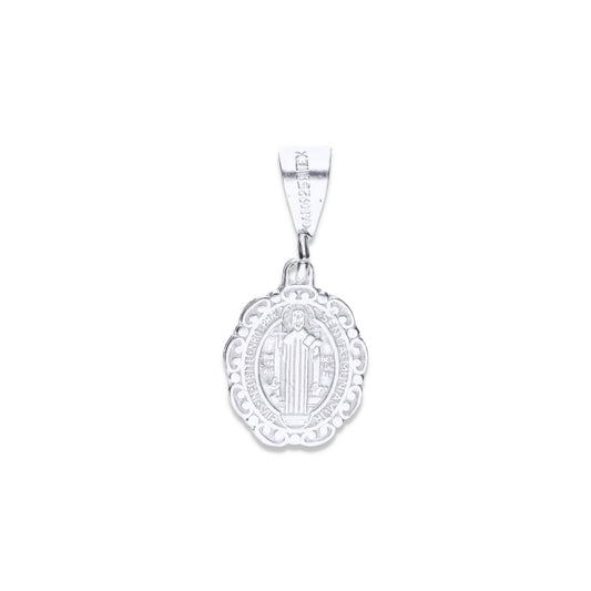 Dije Plata .925 Medalla San Benito Ovalada 1.4 Gramos - Joyería Religiosa