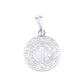 Dije Plata .925 Medalla San Benito con Borde Griego - Joyería Religiosa(FBD-216)