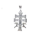 Dije de  Plata  Ley .925 , Cruz de Caravaca Mod. DR085
